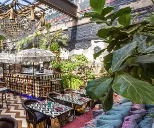 Beatnik courtyard