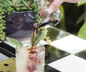 Cocktail with mini porron