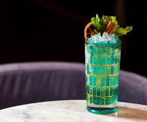 Turquoise cocktail