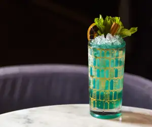 Turquoise cocktail