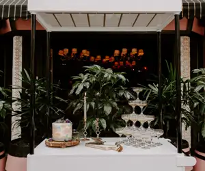 Champagne tower