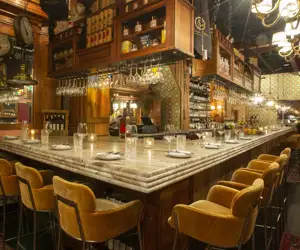 Bar seating at Mama Delia