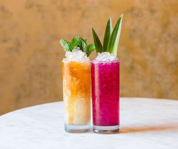 Colorful cocktails