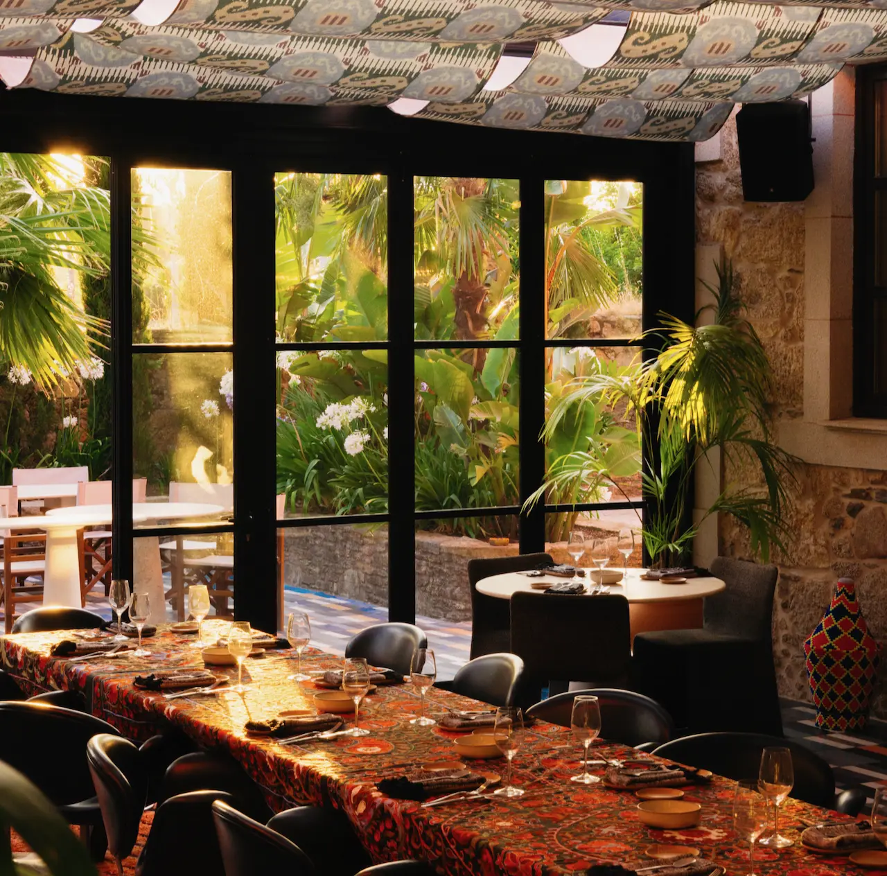 Dining area at Tribu inside Casa Beatnik.